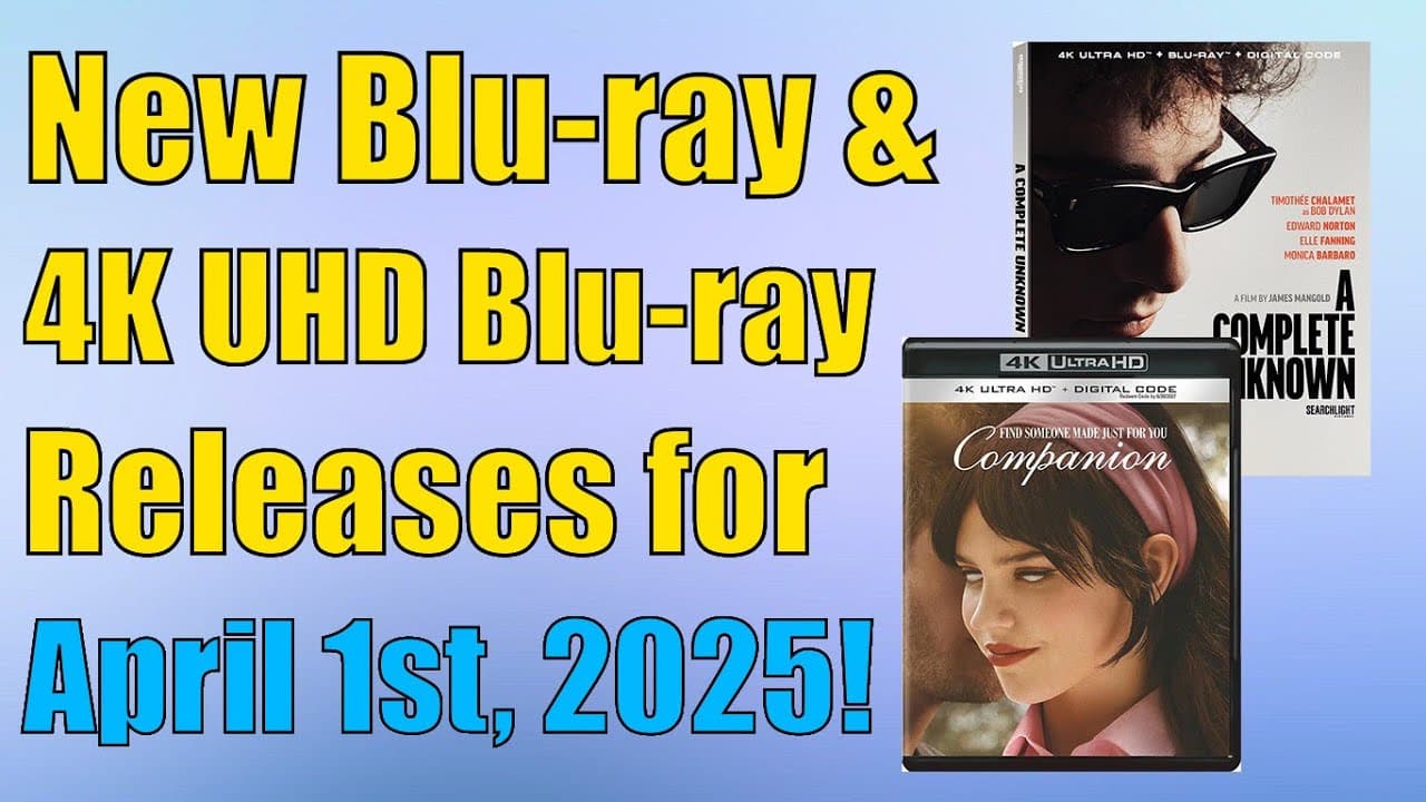 New Blu-ray & 4K UHD Blu-ray Releases for April 1st, 2025!