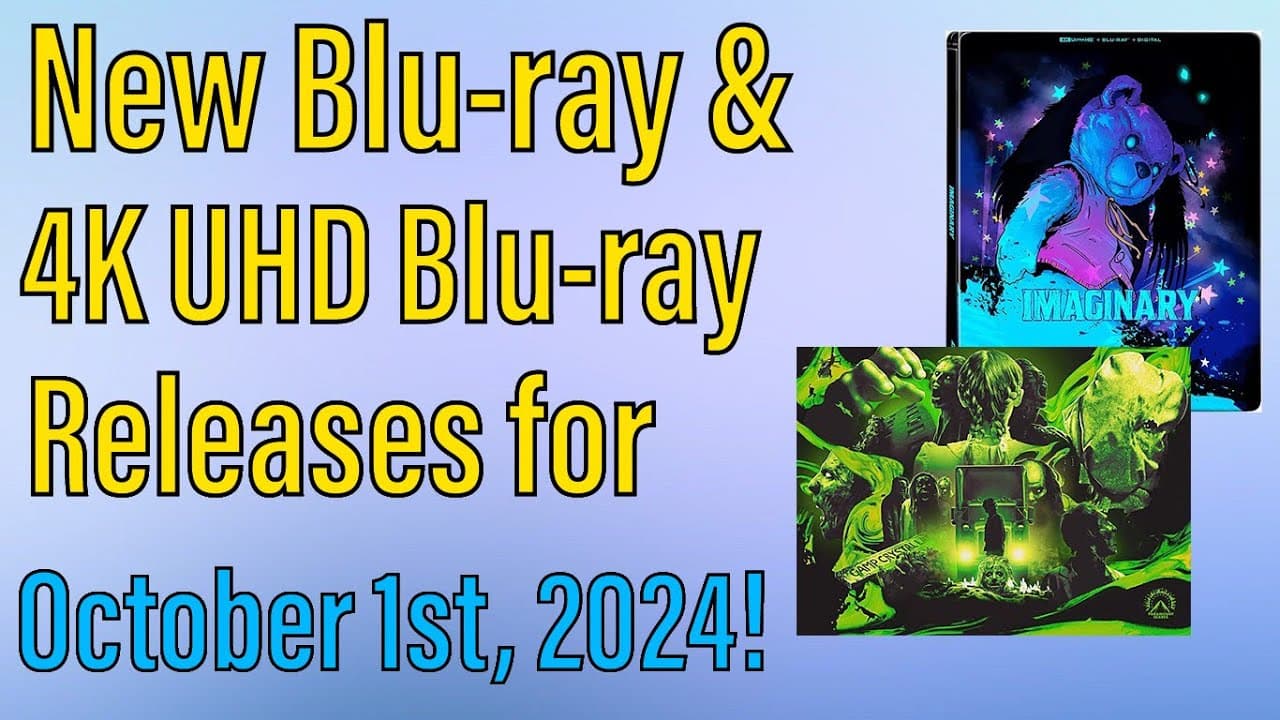 New Blu-ray & 4K UHD Blu-ray Releases for October 1st, 2024!
