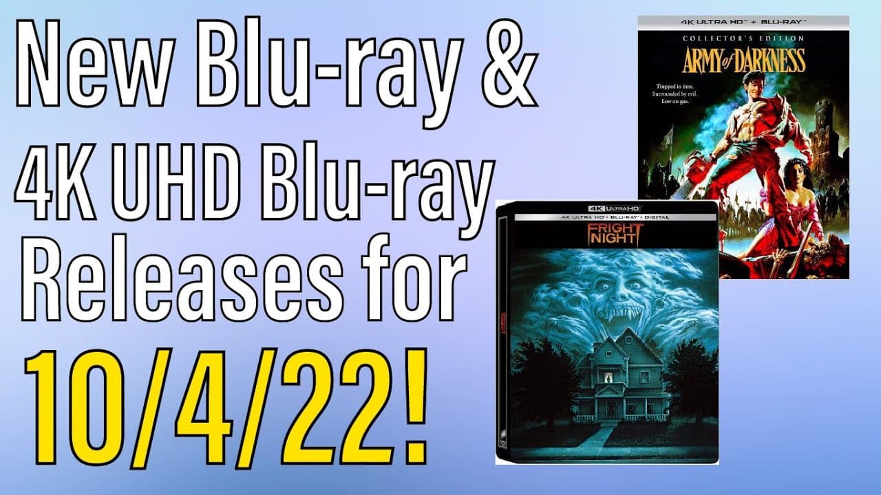 New Blu-ray & 4K UHD Releases for 10/4/22!