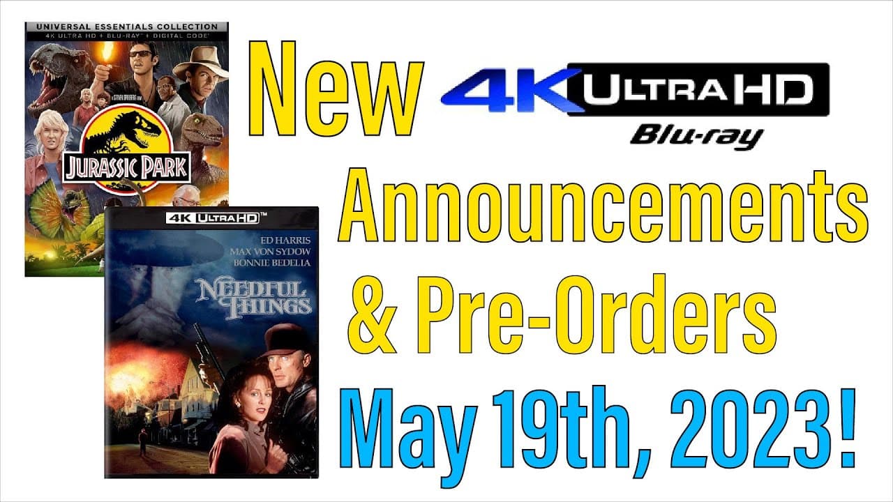 New 4K UHD Blu-ray Announcements & Pre-Orders for May 19th, 2023!