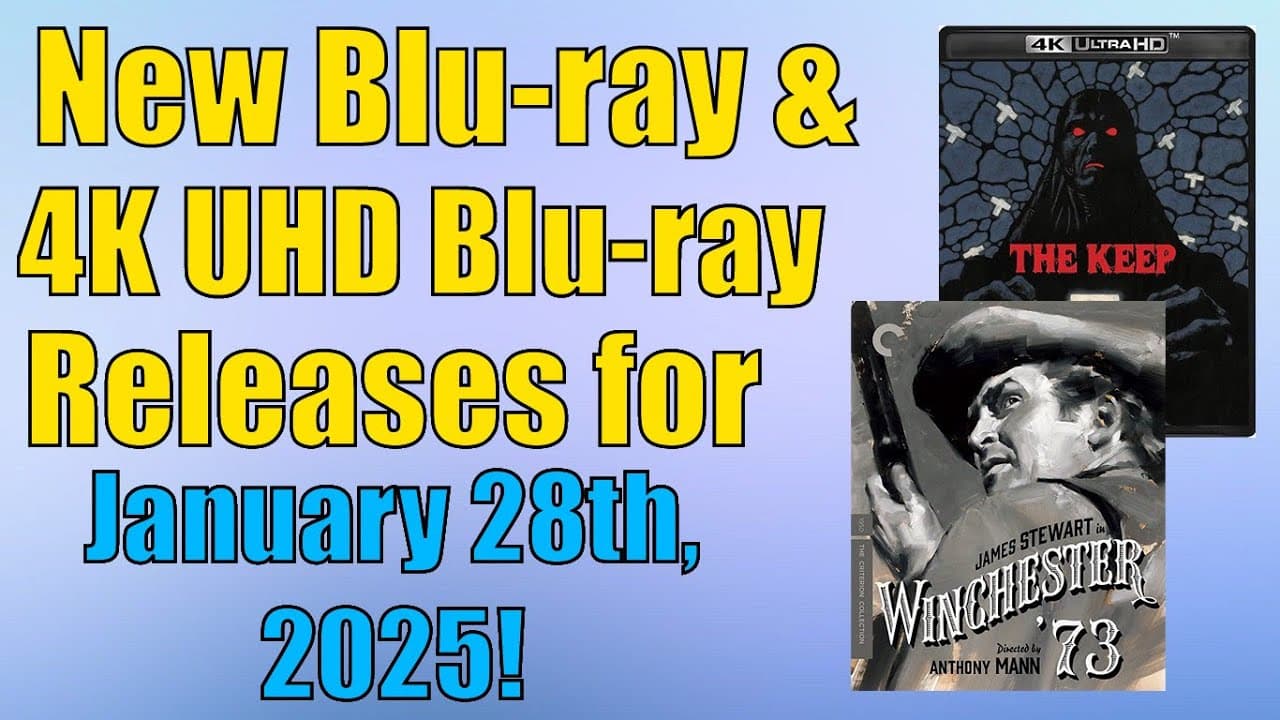 New Blu-ray & 4K UHD Blu-ray Releases for January 28th, 2025!