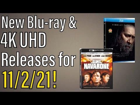 New Blu-ray & 4K UHD Releases for 11/2/21!
