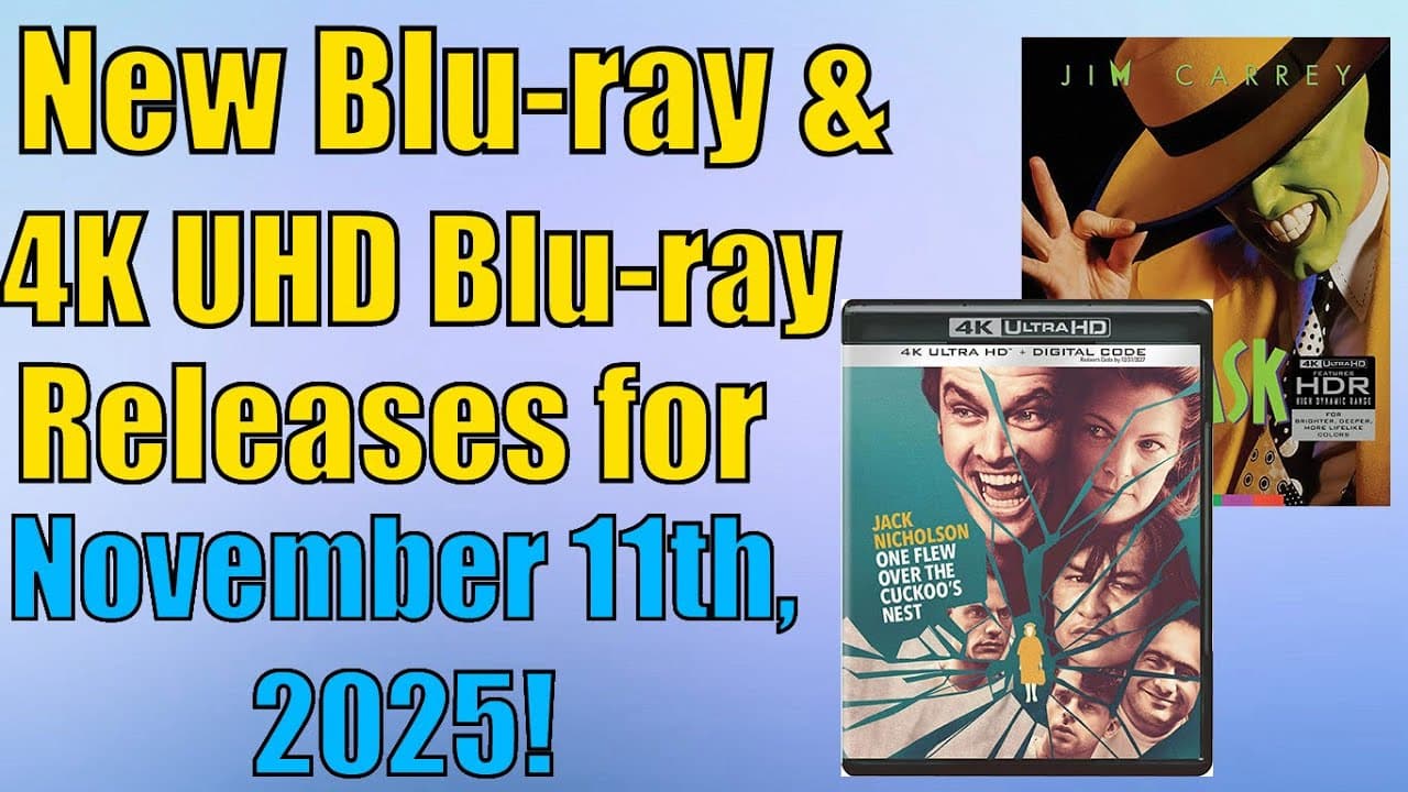 New Blu-ray & 4K UHD Blu-ray Releases for November 11th, 2025!