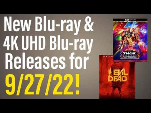New Blu-ray & 4K UHD Releases for 9/27/22!