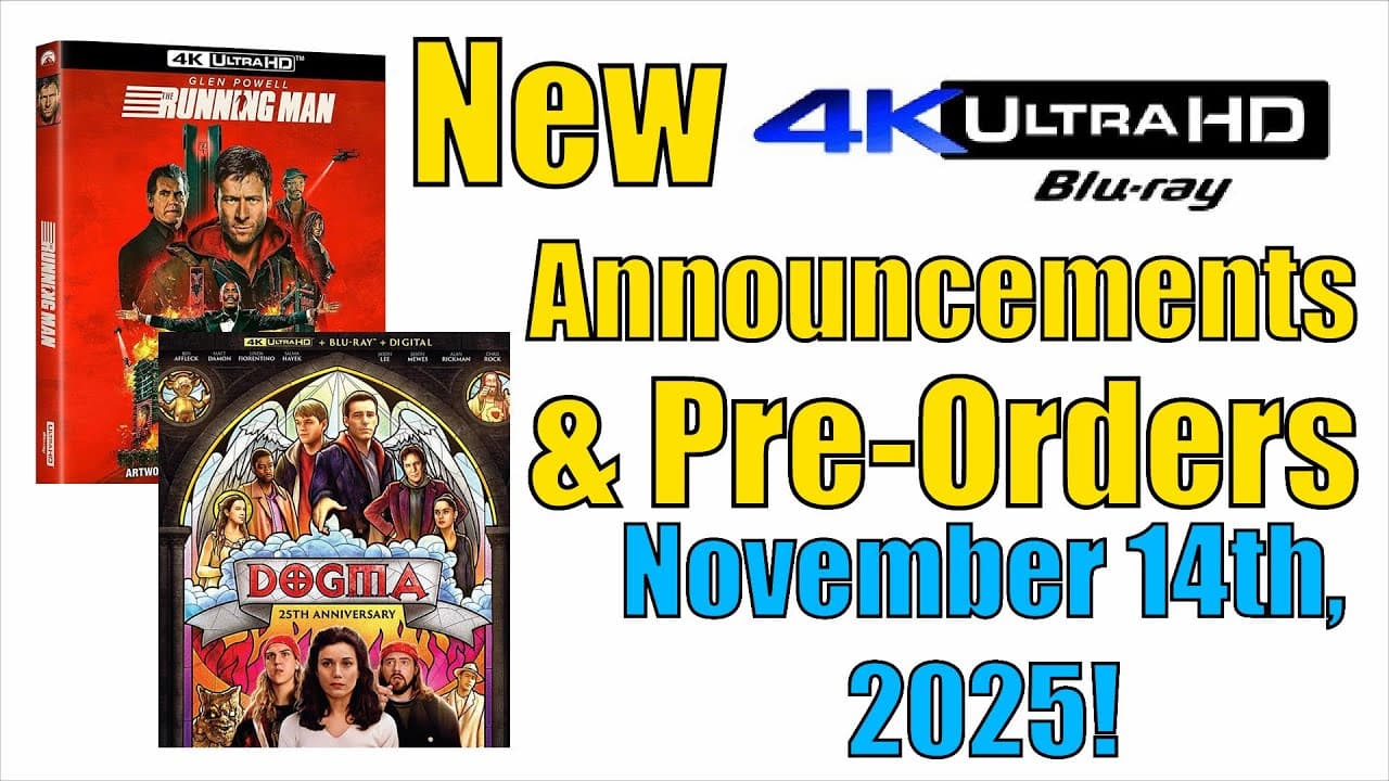 New 4K UHD Blu-ray Announcements & Pre-Orders for November 14th, 2025!
