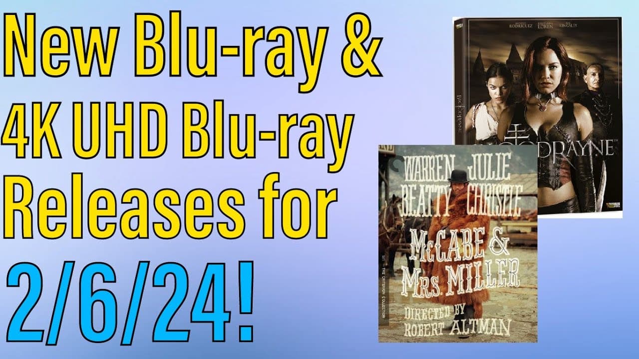 New Blu-ray & 4K UHD Blu-ray Releases for February 6th, 2024!