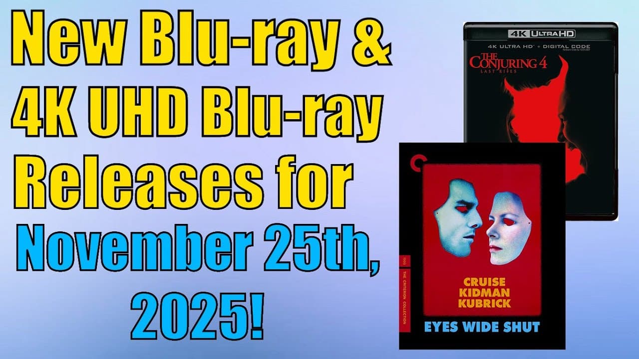 New Blu-ray & 4K UHD Blu-ray Releases for November 25th, 2025!