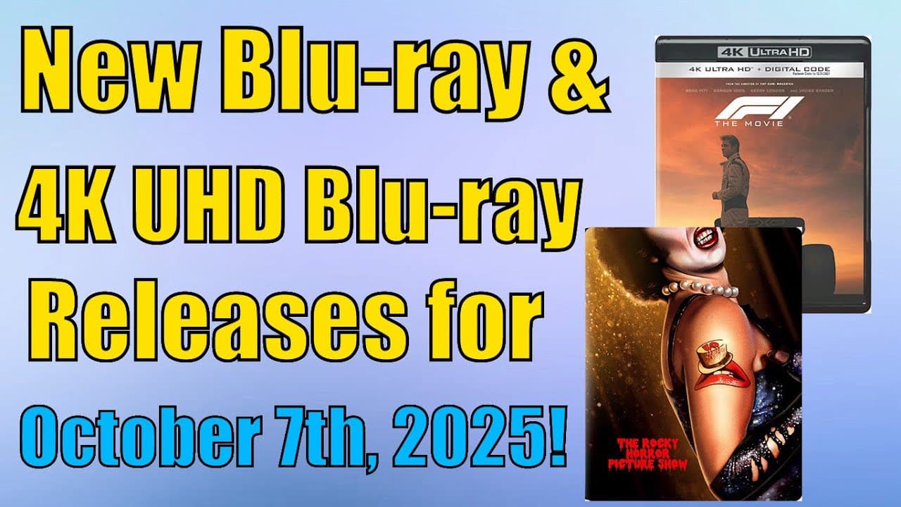 New Blu-ray & 4K UHD Blu-ray Releases for October 7th, 2025!