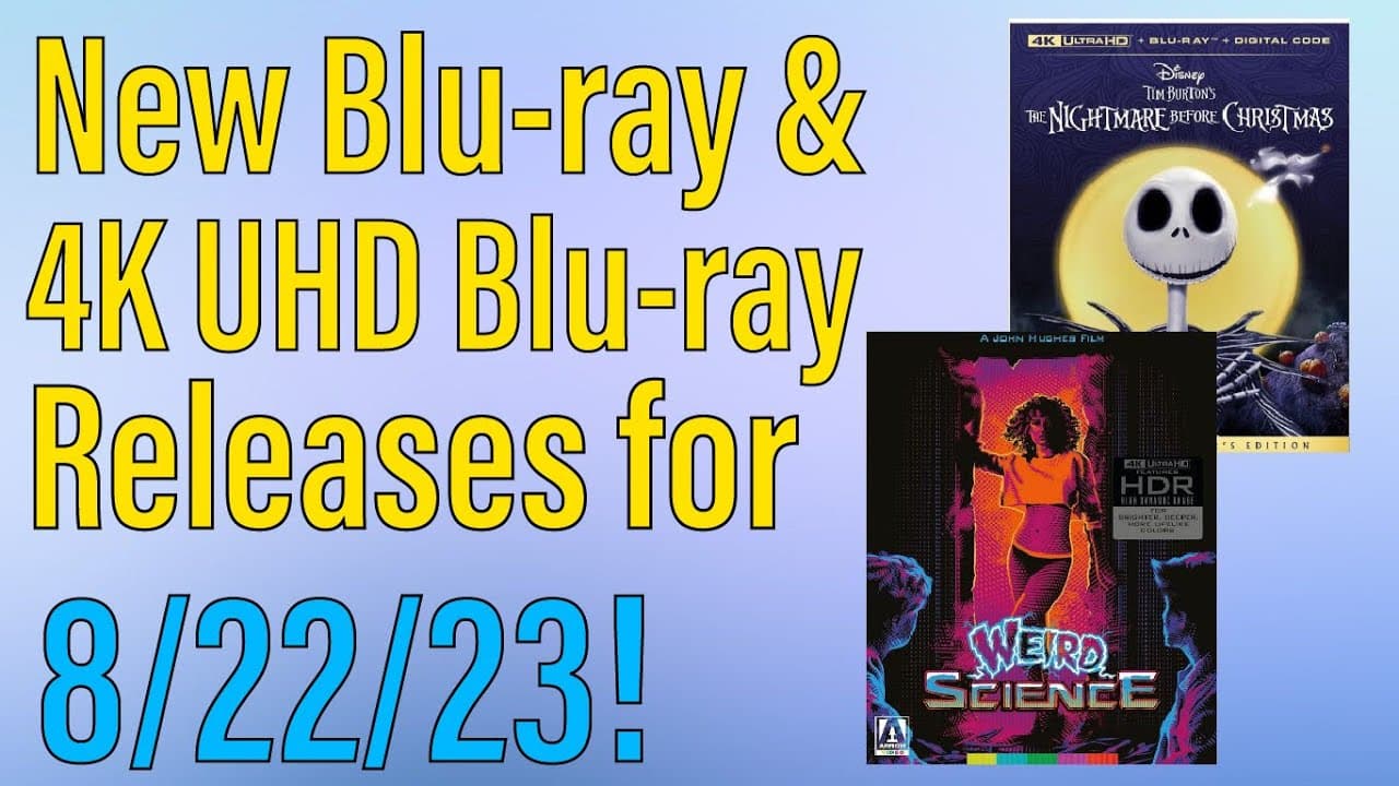 New Blu-ray & 4K UHD Blu-ray Releases for August 22nd, 2023!