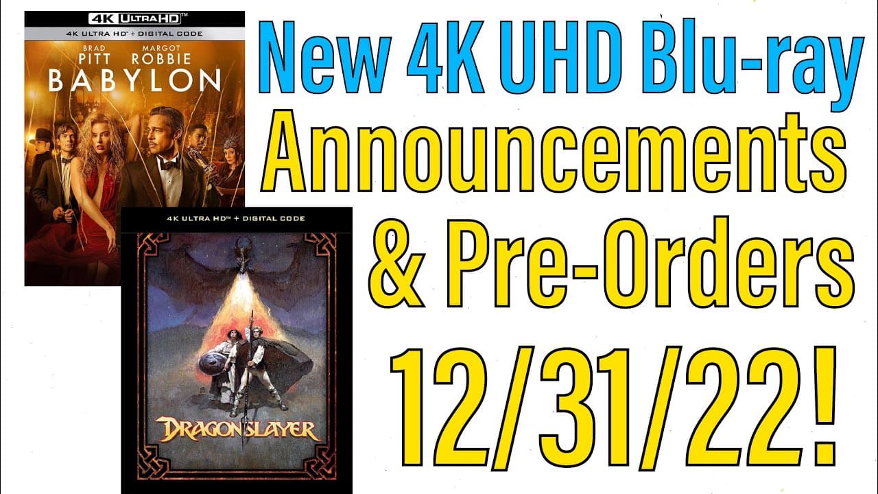 New 4K UHD Blu-ray Pre-Orders & Announcements for 12/31/22!