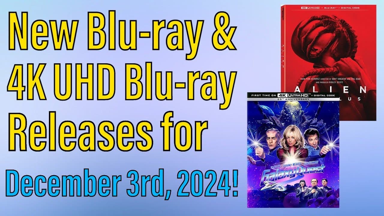 New Blu-ray & 4K UHD Blu-ray Releases for December 3rd, 2024!