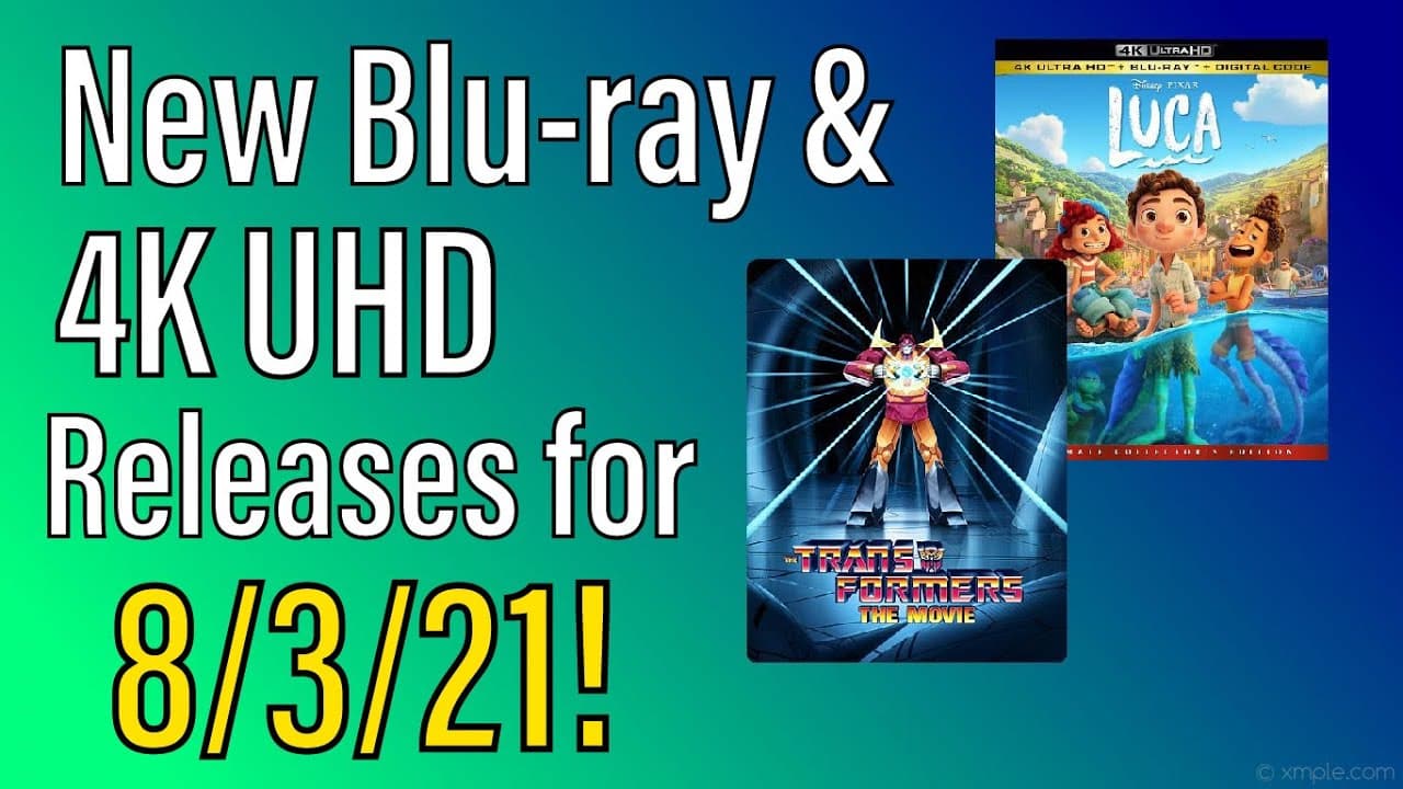 New Blu-ray & 4K UHD Releases for 8/3/21!
