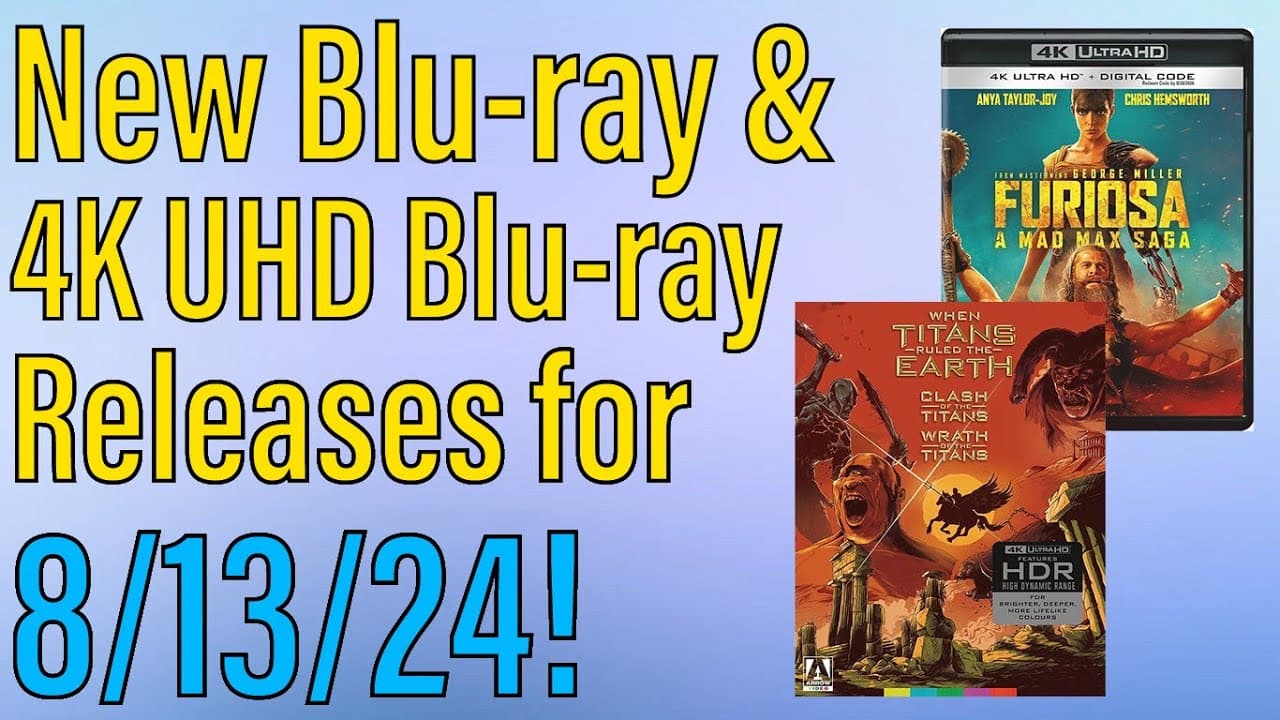 New Blu-ray & 4K UHD Blu-ray Releases for August 13th, 2024!