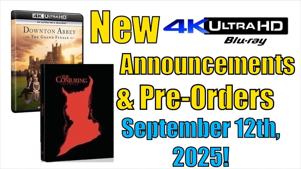 New 4K UHD Blu-ray Announcements & Pre-Orders for September 12th, 2025!