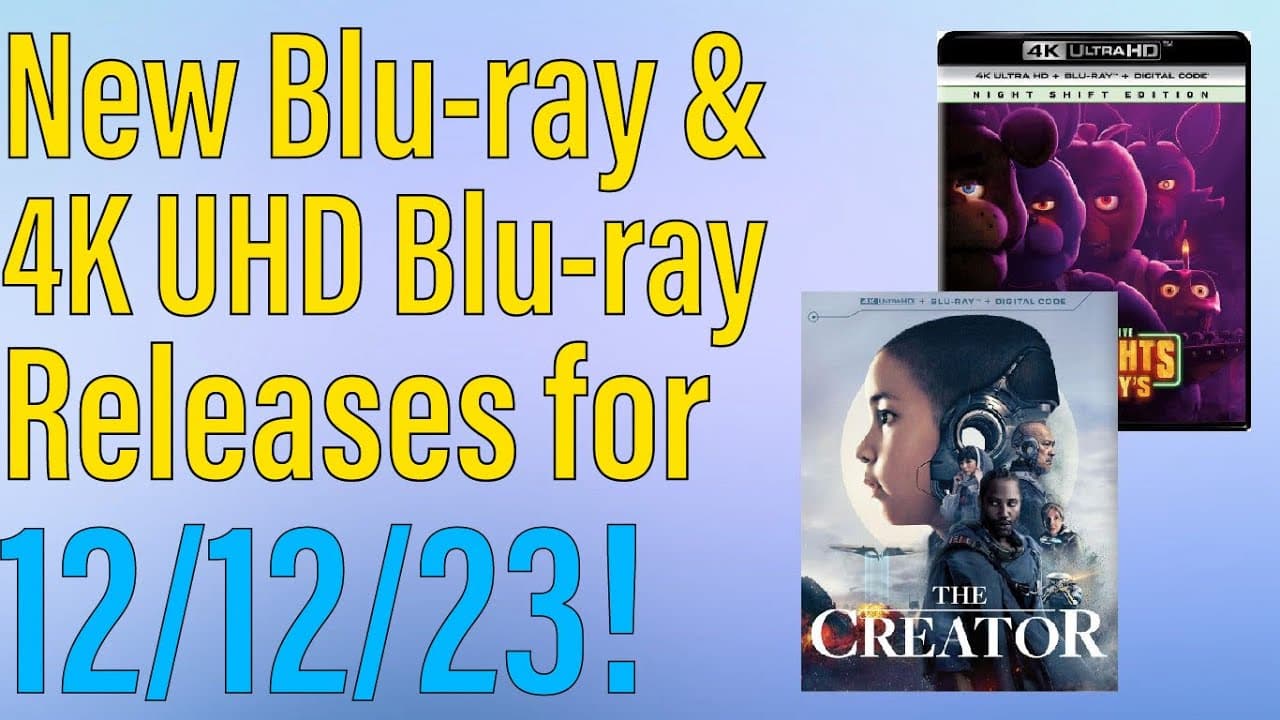 New Blu-ray & 4K UHD Blu-ray Releases for December 12th, 2023!