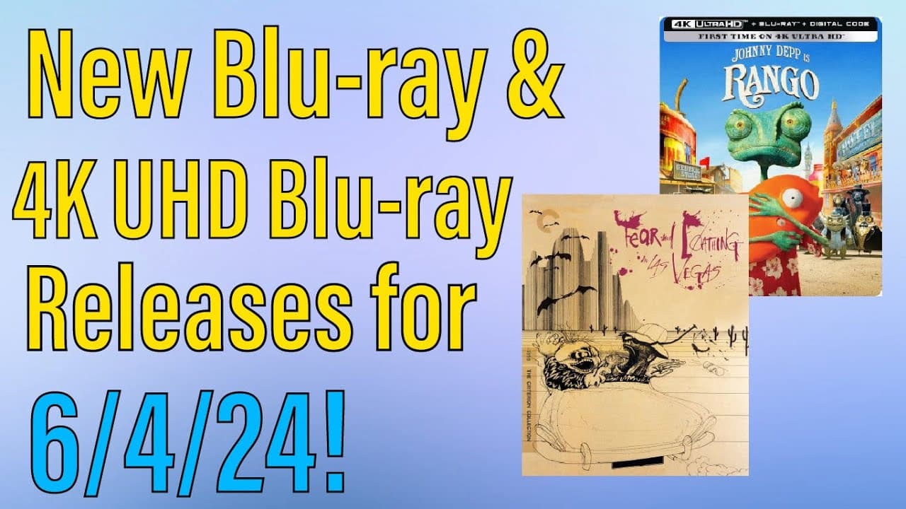 New Blu-ray & 4K UHD Blu-ray Releases for June 4th, 2024!