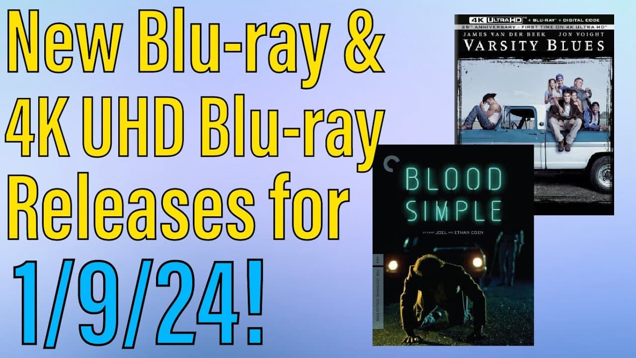 New Blu-ray & 4K UHD Blu-ray Releases for January 9th, 2024!