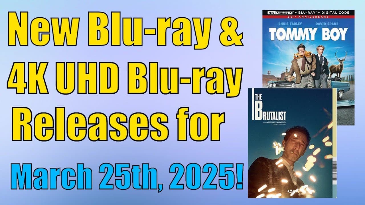 New Blu-ray & 4K UHD Blu-ray Releases for March 25th, 2025!