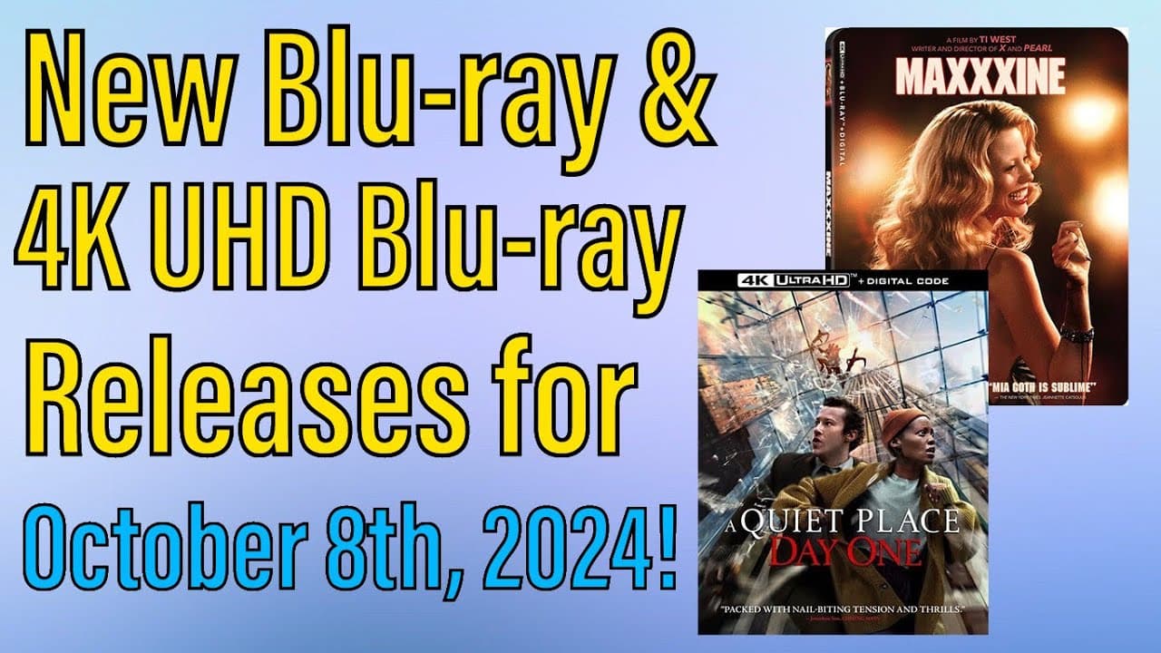New Blu-ray & 4K UHD Blu-ray Releases for October 8th, 2024!