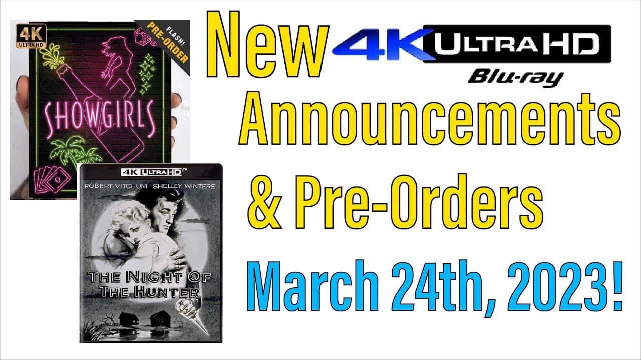 New 4K UHD Blu-ray Announcements & Pre-Orders for March 24th, 2023!