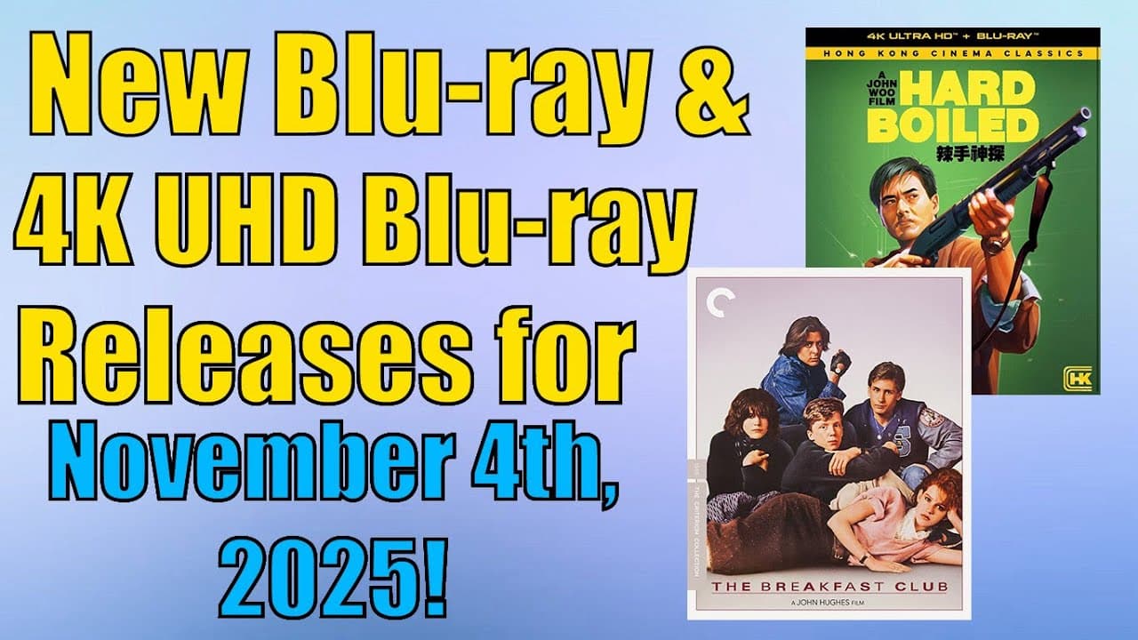 New Blu-ray & 4K UHD Blu-ray Releases for November 4th, 2025!