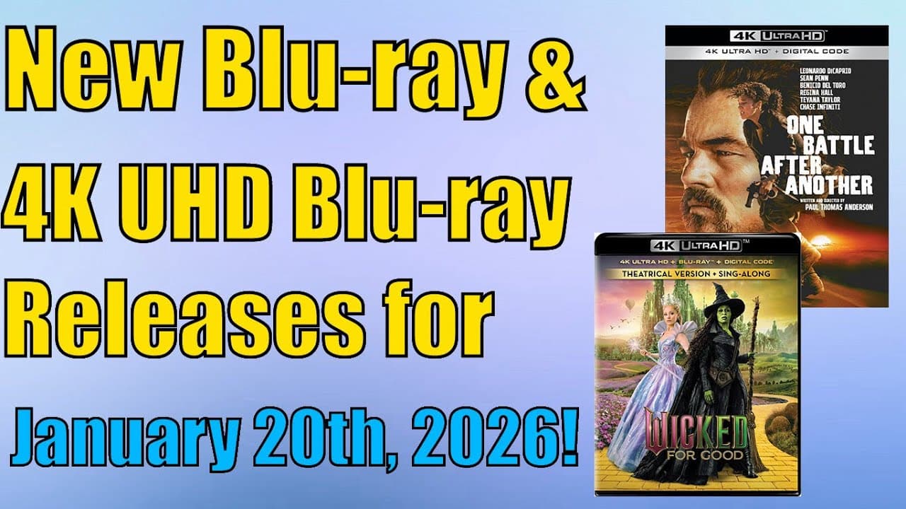 New Blu-ray & 4K UHD Blu-ray Releases for January 20th, 2026!