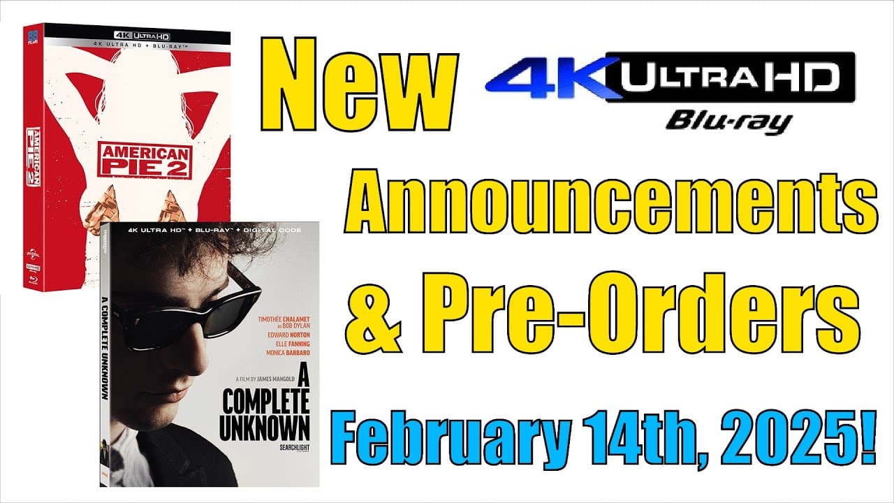 New 4K UHD Blu-ray Announcements & Pre-Orders for February 14th, 2025!